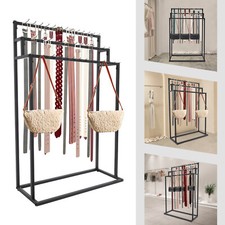 Floor Mounted Belt Hanger, Ties Scarf Rack Shawls Purse Shelf, Belt Organizer US