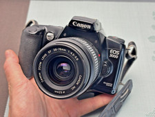 Working vintage camera Canon EOS 3000 ,lens Canon EF 38-76mm 1:4.5-5.6