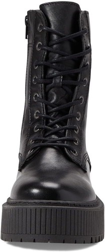 Women's Eric Michael Sage Waterproof Lace Up Side Zipper Leather Boot Black - Picture 2 of 5
