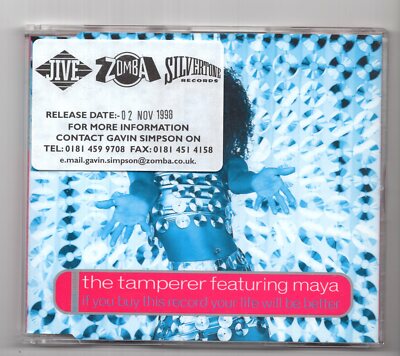 (IY949) The Tamperer, If You Buy This Record Your Life Will Be Better - 1998 CD