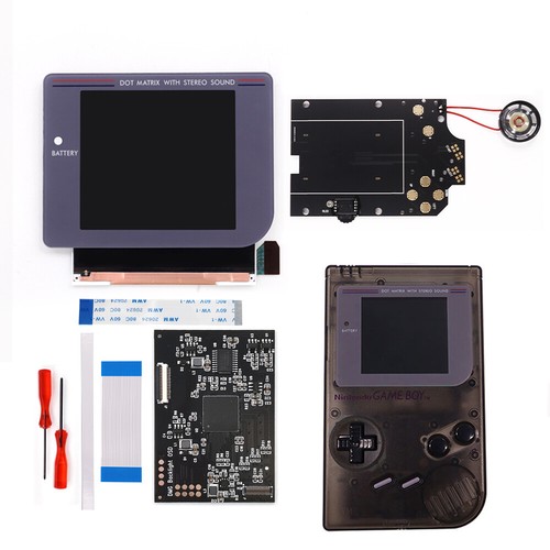 DMG Laminated Q5 Larger Display IPS screen Kits+Pre-cut Shell For Gameboy GB DMG - Picture 29 of 29