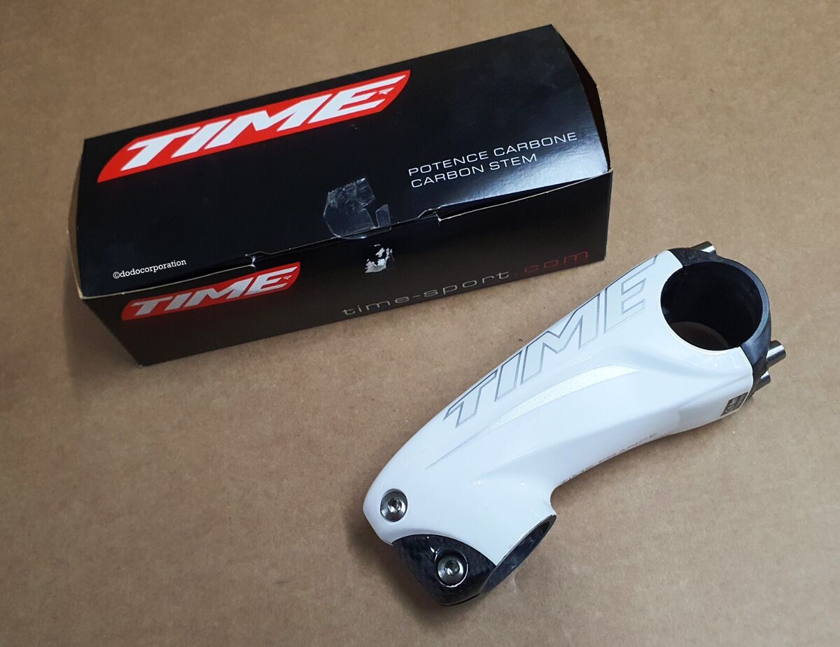 TIME STEM MONOLINK ULTEAM FULL CARBON VIP, White 100mm/130mm TIME STEM MONOLINK ULTEAM FULL CARBON VIP, White 100mm/130mm