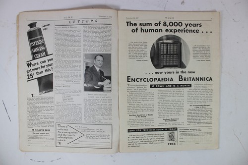Vintage Time Weekly Magazine Commander of the Legion September 12, 1932 - Picture 11 of 12