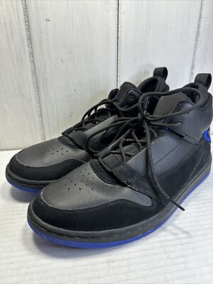 Nike Mens Jordan Fadeaway A01329-041 Black Blue Lace Up