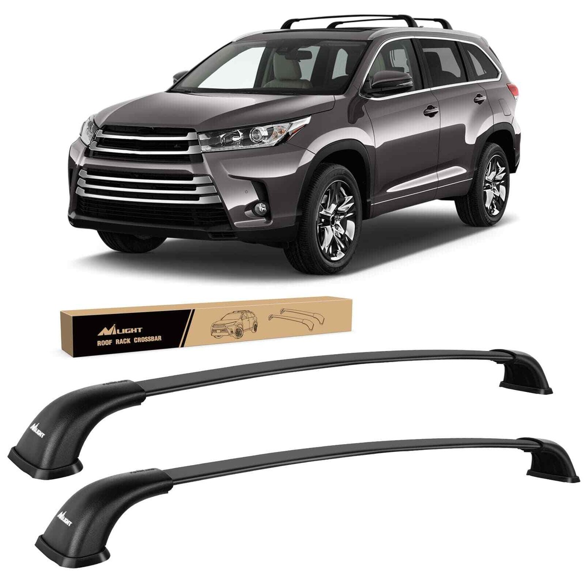 Nilight Roof Rack Cross Bars for Toyota Highlander XLE Limited
