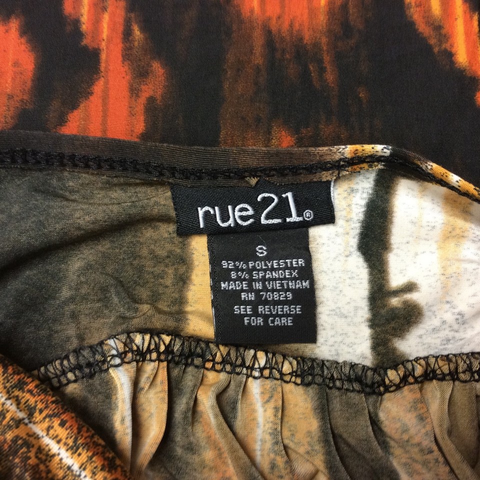 rue21 Womens Dress Junior Size Small Brown Empire Waist Tie Dye 53 eBay