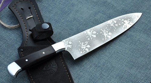 D2 Stahl Küchen Messer Handarbeit HRC 64 Nazarov Knives Russland Шеф - Bild 13 von 14