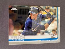 2019 Topps Chrome Baseball Base #16 Christian Yelich Milwaukee Brewers