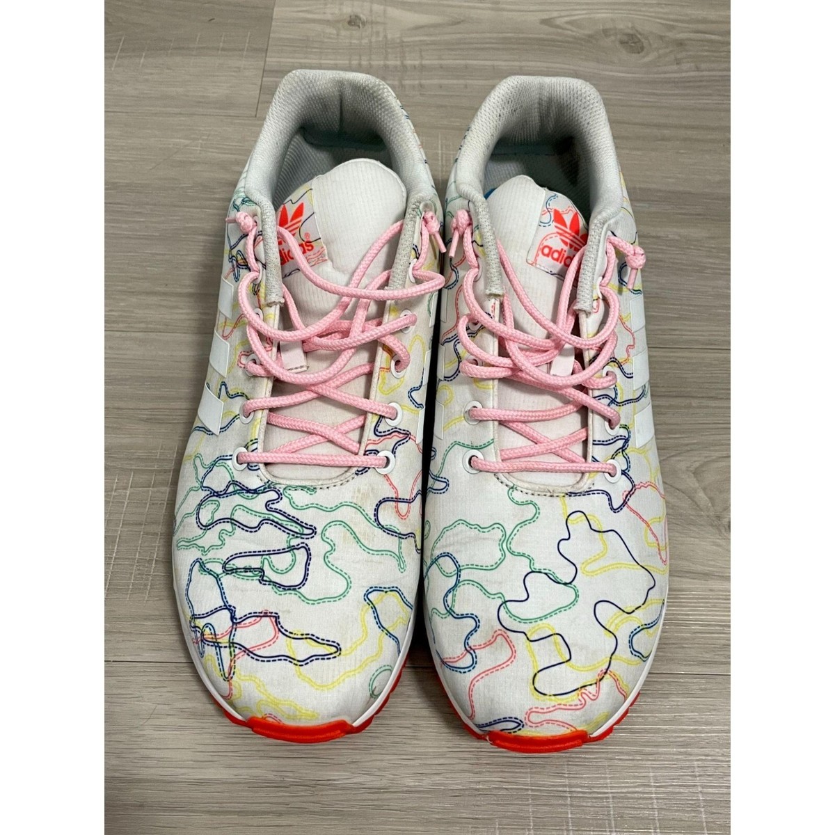 Adidas ZX Flux Torsion Custom Art Running Shoes Mens 11.5 Sneakers