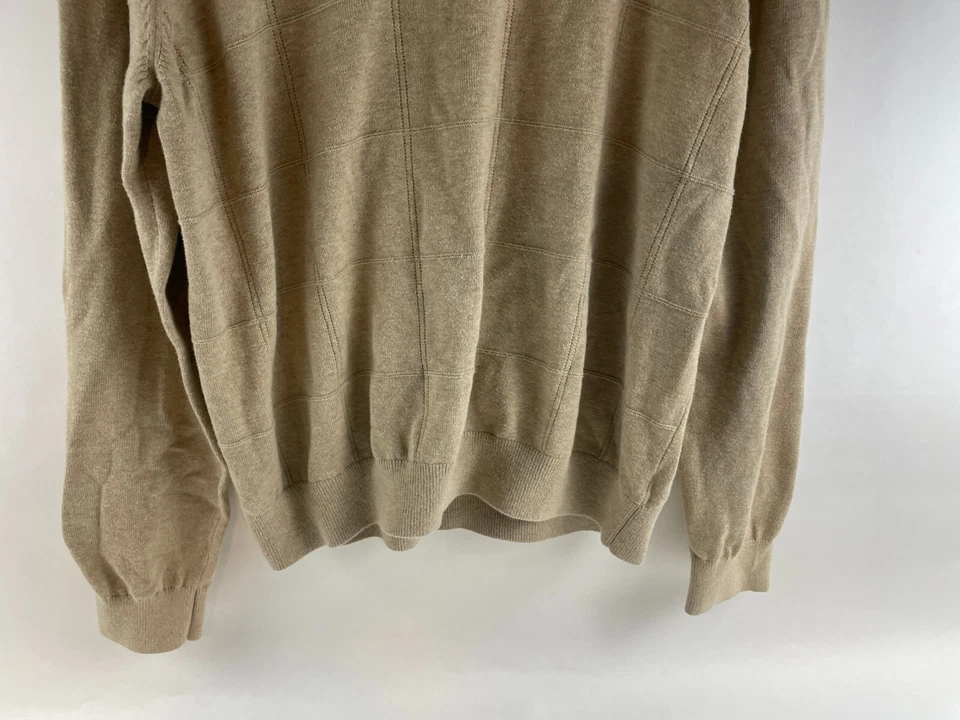 Suéter Van Heusen Para Hombre Talla Grande Tostado Cárdigan Abierto Capucha Cuello Manga Larga Foto 2 de 4