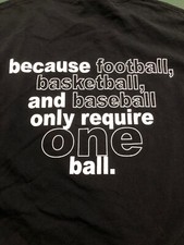 Vintage Full Throttle Racing Shirt Size L Football Baseball Basketball ONE BALL