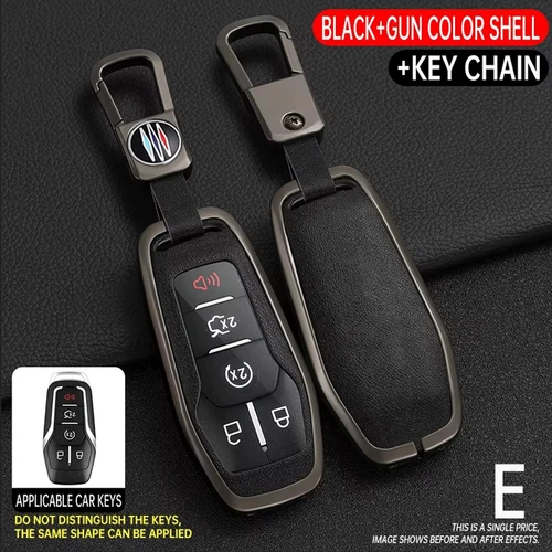 Funda Carcasa Llavero Mando a Distancia Coche Aleación Cuero Para Ford Mustang F-150 EXPLORER Zinc - Imagen 25 de 40