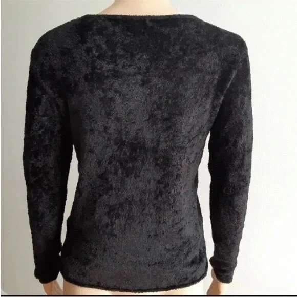 Jac+Jack Black Long Sleeve Crew Neck Sweater Size S - Image 3 of 4