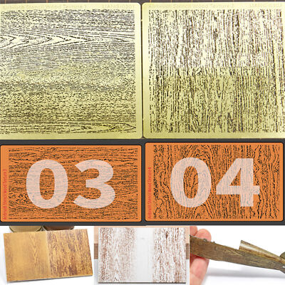 Airbrush Stencil Wood Texture Grain Etching Sheet for1/32 1/35 1/48 Model Making