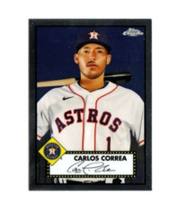 2021 Topps Chrome Baseball Platinum Anniversary Carlos Correa Base #274