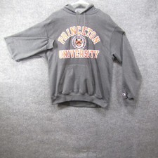 Princeton Tigers Hoodie Mens Medium Gray Pullover Fleece Champion