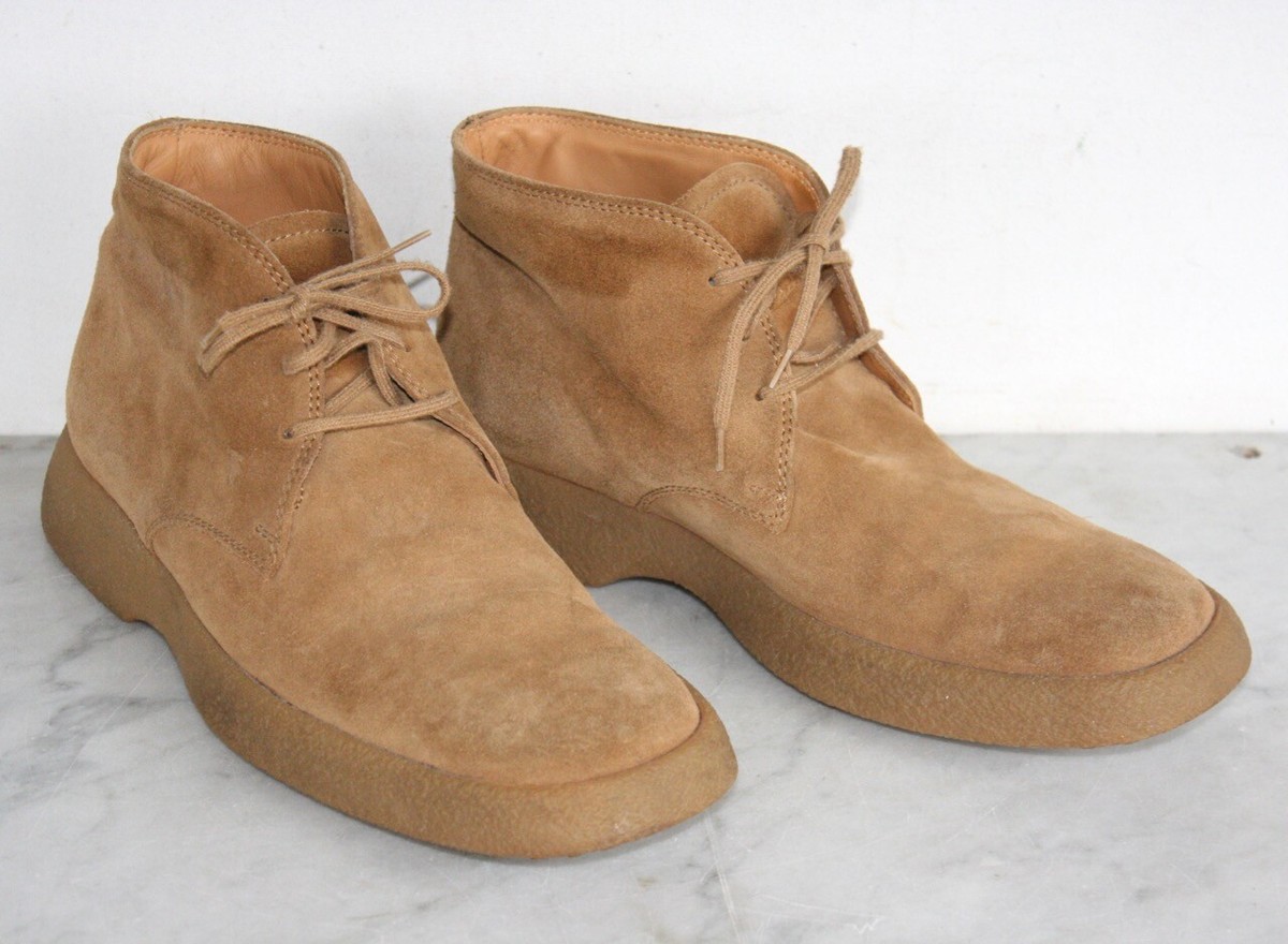 Tods Dark Brown Suede Leather Lace Up Almond Toe Chukka Ankle Boots Shoes Size 8 Man BROWN Desert Boots in Suede XXM61K00D80RE09MCS800 | Tods main image 4