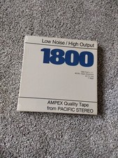 Ampex 1800 Low Noise/high Output reel To Reel Audio Recording Tape sealed Box