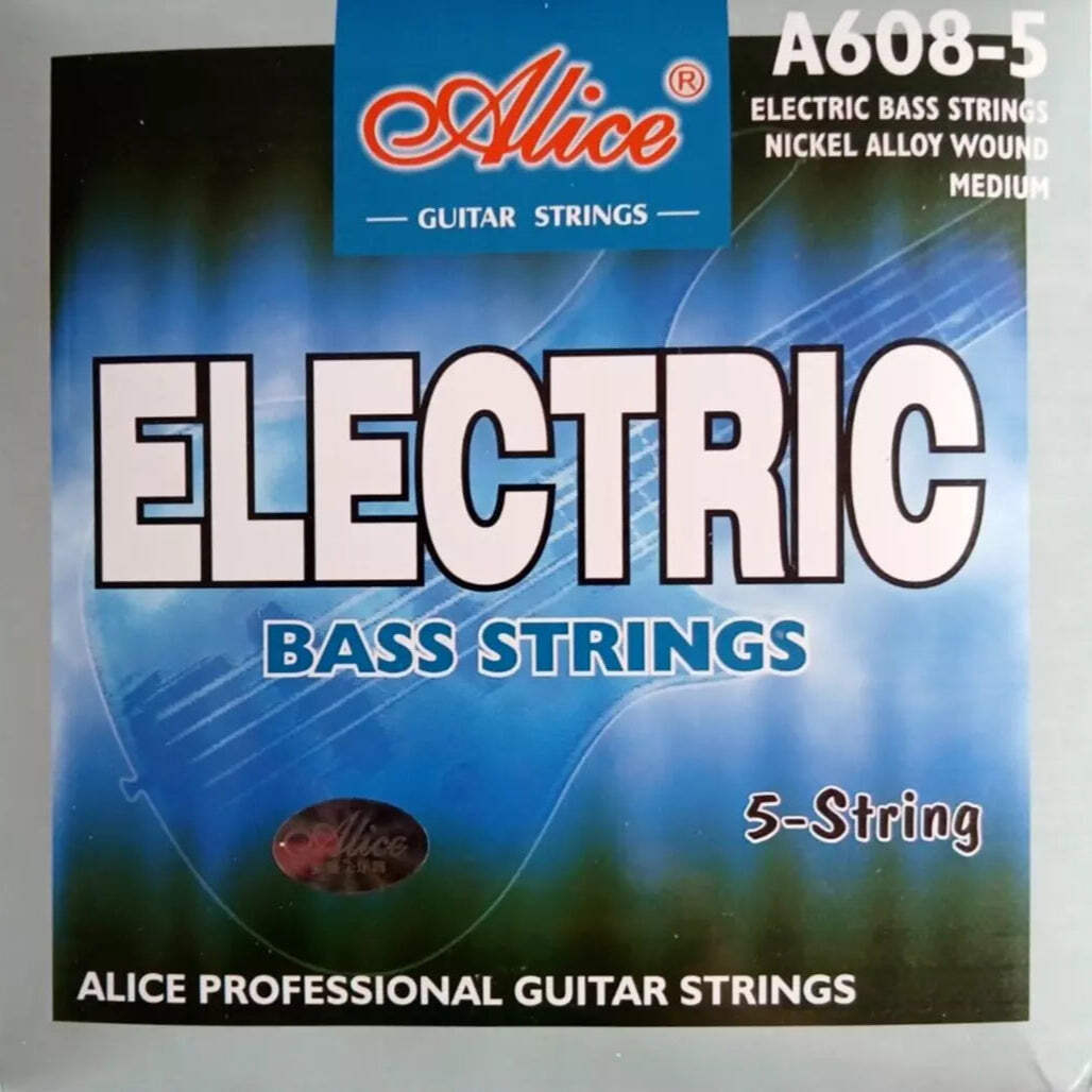 Alice Electric 5 String Bass Guitar Strings Set .045-.130