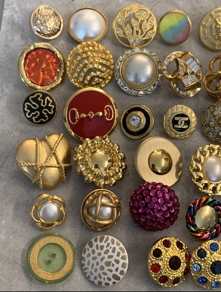 Knöpfe modisch / alle Größen / Bunt / Gold / Metall - Bild 2 von 4