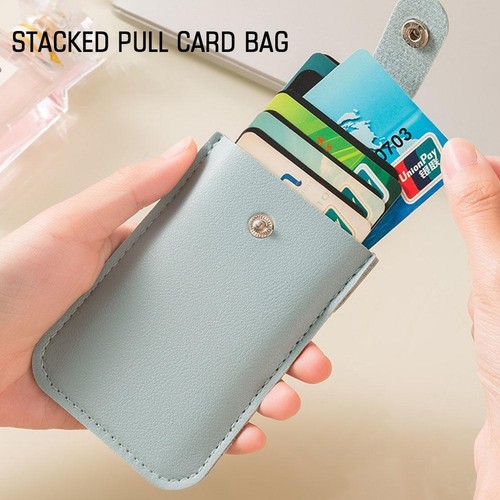 1x Multi-card Slots Small Ladies Gift PU Leather Credit Wallet Card Holder SD34 - Picture 10 of 23