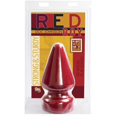 Plug Anal Doc Johnson Boy Small - Rouge, Neuf Sous Blister