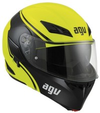 Casco Modulare AGV Compact Course Nero e Giallo Fluo Lucido Taglia S