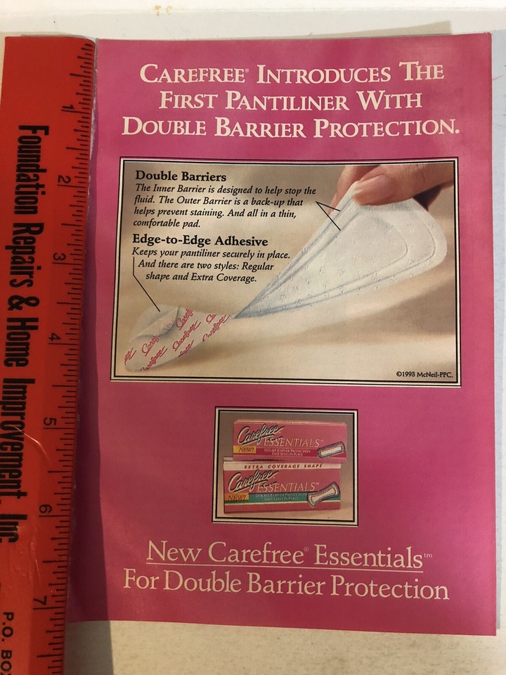 1993 Carefree Essentials Vintage Print Ad Advertisement pa19 eBay