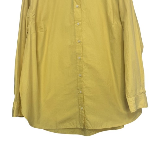 Universal Thread Oversized Button-Up Shirt Yellow Size 1X New - Picture 4 of 8