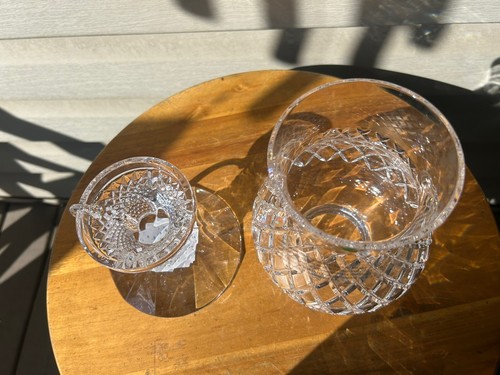 Waterford Kammer Bleikristall Kerzenständer Halter mit Kugelplatte 9,5" EUC - Bild 4 von 15