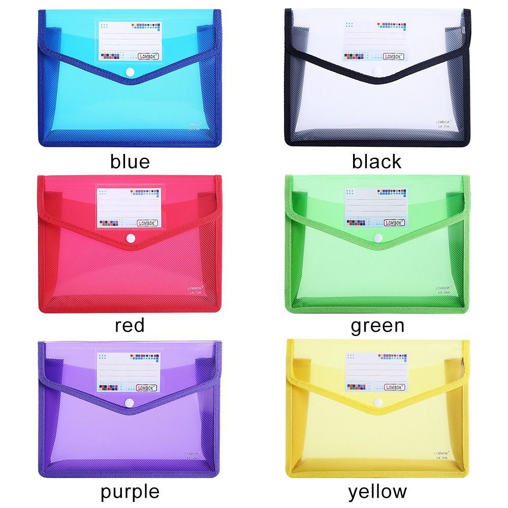 PVC Bag Waterproof Document Bag File Organizer Envelope Folder A4 File ...