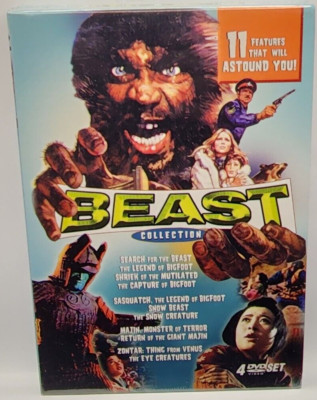 Beast Collection (4-Disc DVD Set, 11 Features) Bigfoot Terror, Sasquatch Horror