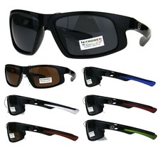 Mens Premium Polarized Light Weight Warp Sport Sunglasses