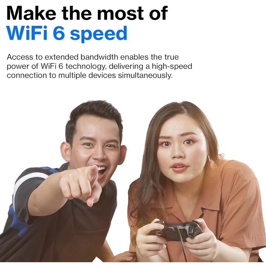 WiFi 6 Dual-Band Wireless Router Linksys 6 Mesh MR20EC AX3000 - Image 3 of 4