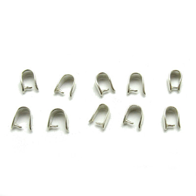 Lot Of 10 Sterling Silver Bails For Pendant Genuine Hallmarked Solid 925 Empress
