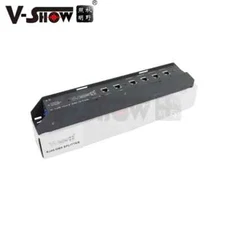 V-Show RJ45 Splitter 4 Output Signal Amplifier DMX Distributor for Stage Light
