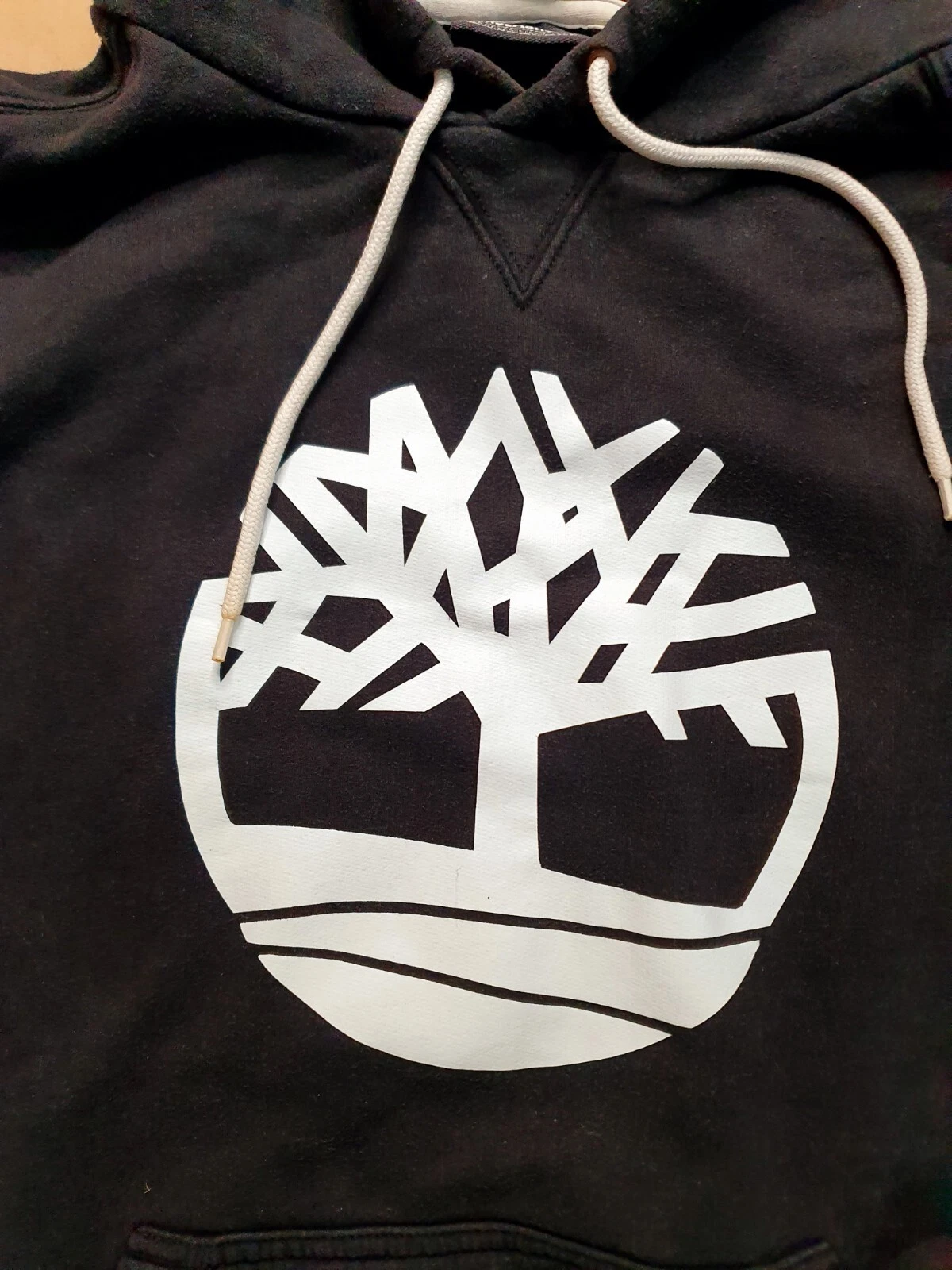 SACAI Felpa con cappuccio uomo Timberland pullover felpa hoody taglia L nera tempo libero logo