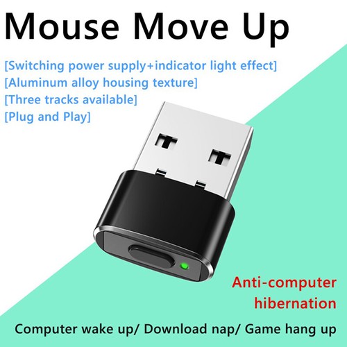 USB Mouse Jiggler Undetectable Mouse Mover with Separate Mode and ON/OFF Buttons - Photo 2/11