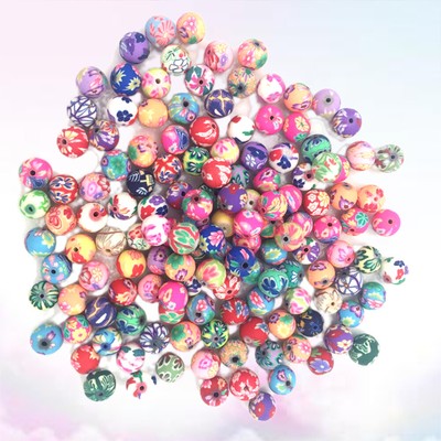 300 Pcs Flache Ton Ton Spacer Bead Ton Wulst Ton Perle Armband