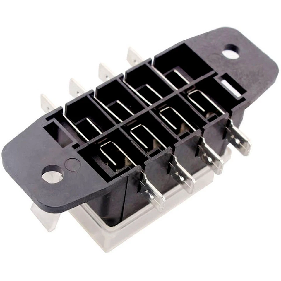 2 Pieces ATC/ATO Blade Compact 4 Way Circuit Boat Auto Fuse Box Block Holder - Image 4 of 4