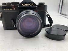 Konica Autoreflex T3 SLR 35mm Film Camera AR 50mm F1.4 Lens