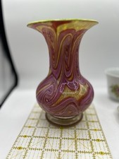 Beautiful 7   Mixed Color Blown Glass Vase. Unique Colors