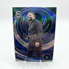 2023 Panini Chronicles WWE Spectra Roman Reigns #391 Green Prizm 24/75