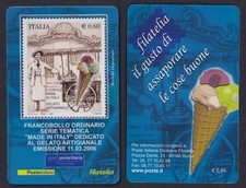 Tessera Filatelica 2006 Gelato Artigianale
