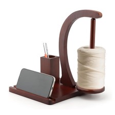 Magnetic Yarn Holder for Crocheting  Knitting, Wooden Yarn Spinner with 360 ...