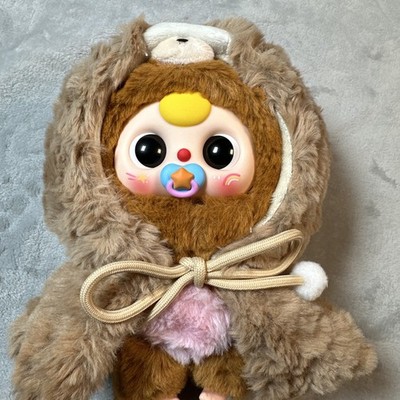 Baby Three 'I Am Not A Warrior' Series Bear In A Bear Cape and Pacifier Plush