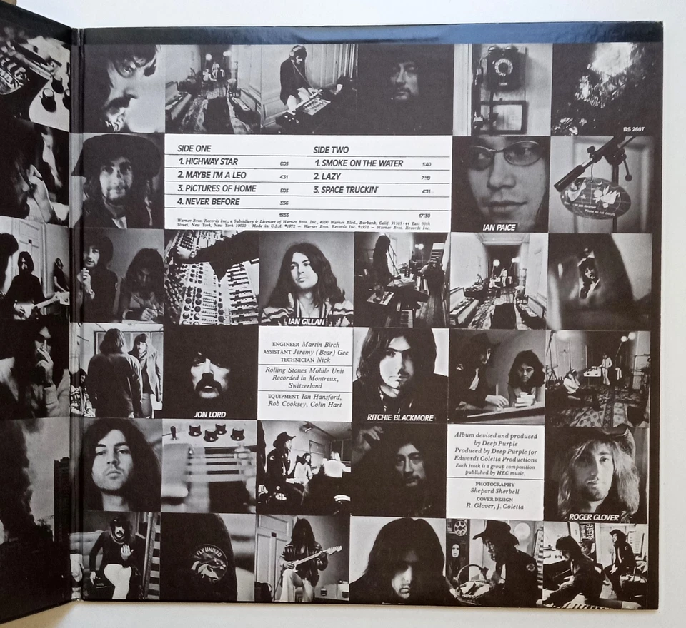 Deep Purple - Machine Head - LP Vinyl - 1974  Pressing - EX Condition - Image 4 of 4