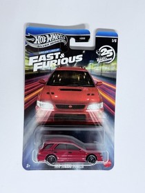 2026 Hot Wheels Fast & Furious Silver Series Dream Lineup Set 5 Subaru Mustang99