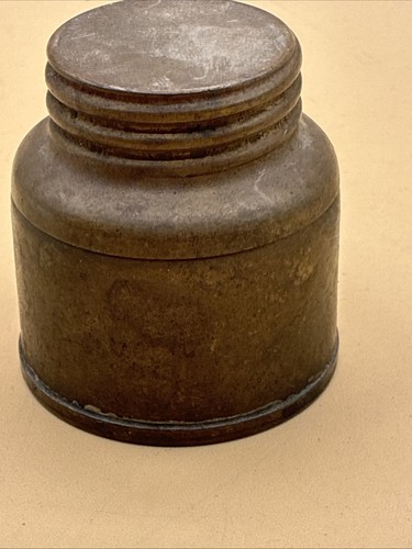 Rare Vintage John Simmons Co Empty Carbide Container 2.25” New York USA