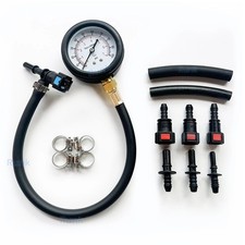 Fuel Pressure Test Kit 0-100PSI Fuel Injection Pump Tester Gauge